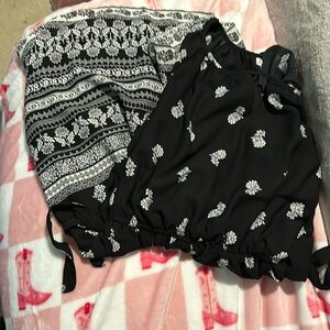 Black and white dress